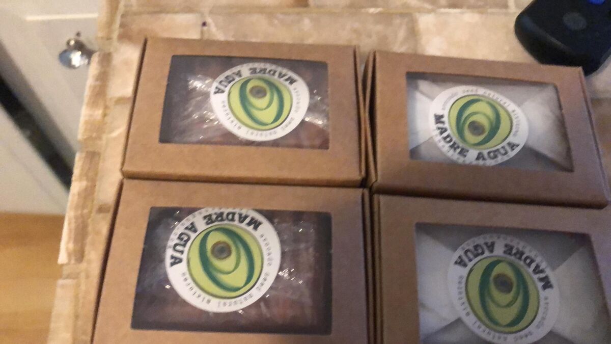 Kraft window boxes prepared for orders